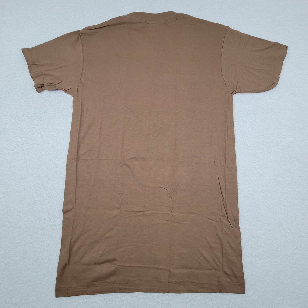 VTG Olympic Mills Corp Military Brown PT Shirt Mens Medium M 38-40 Single Stitch - Picture 9 of 9